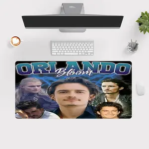 Orlando Bloom inspiration  Mouse Pad for PC, Office, Esports - Heavy Duty Desk Pad, Office Accessories, Modern Aesthetics, Durable Surface, Precise Control, Suitable for Office Workers.