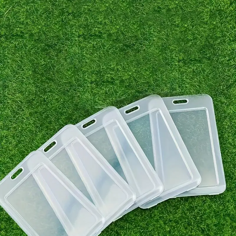 5pcs Clear Waterproof ID Badge Case ID Holders for Badges - Protect Your Cards and IDs from Water Damage and Wear and Tear!