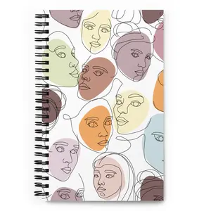 Faces Spiral notebook