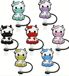 Cute Cows - Straw Toppers (for 8mm Straw Cover) Drinkware accessories Stylish Lightweight
