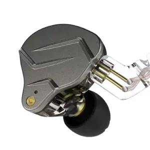 KZ ZSN Pro Hybrid Dual-Driver Hi-Fi IEM - Professional In-Ear Monitors with Zinc Alloy Faceplate, 1BA+1DD High-Fidelity Audio, Noise Isolating Wired Gaming Earphones with HD Mic - Available In Blue, Purple, Gray, Royal Blue