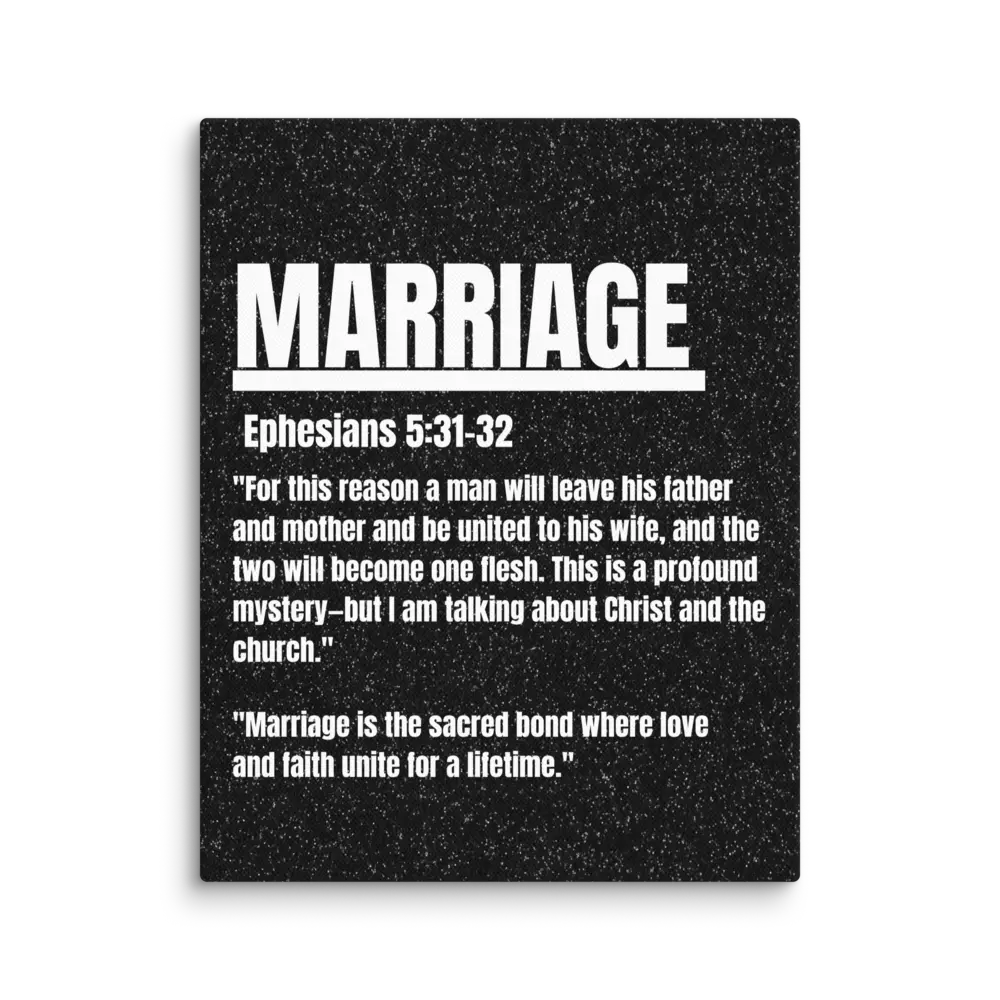 The Sacred Union: Love and Faith in Marriage Poster Print - Ephesians 5:31-32