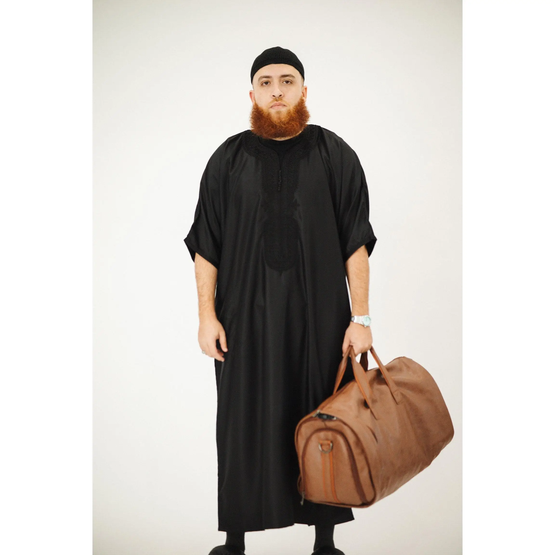 Midnight Black Morrocan Thobe
