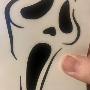 Ghost face decal collection christmas