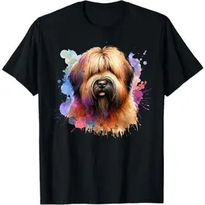 Briard Dog Artwork T-Shirt