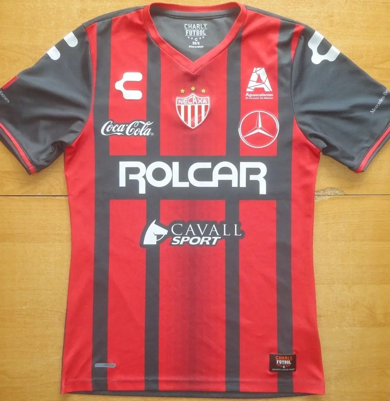 2017/18 Club Necaxa Mexico Away Charly AOP Football Shirt Jersey K9Z