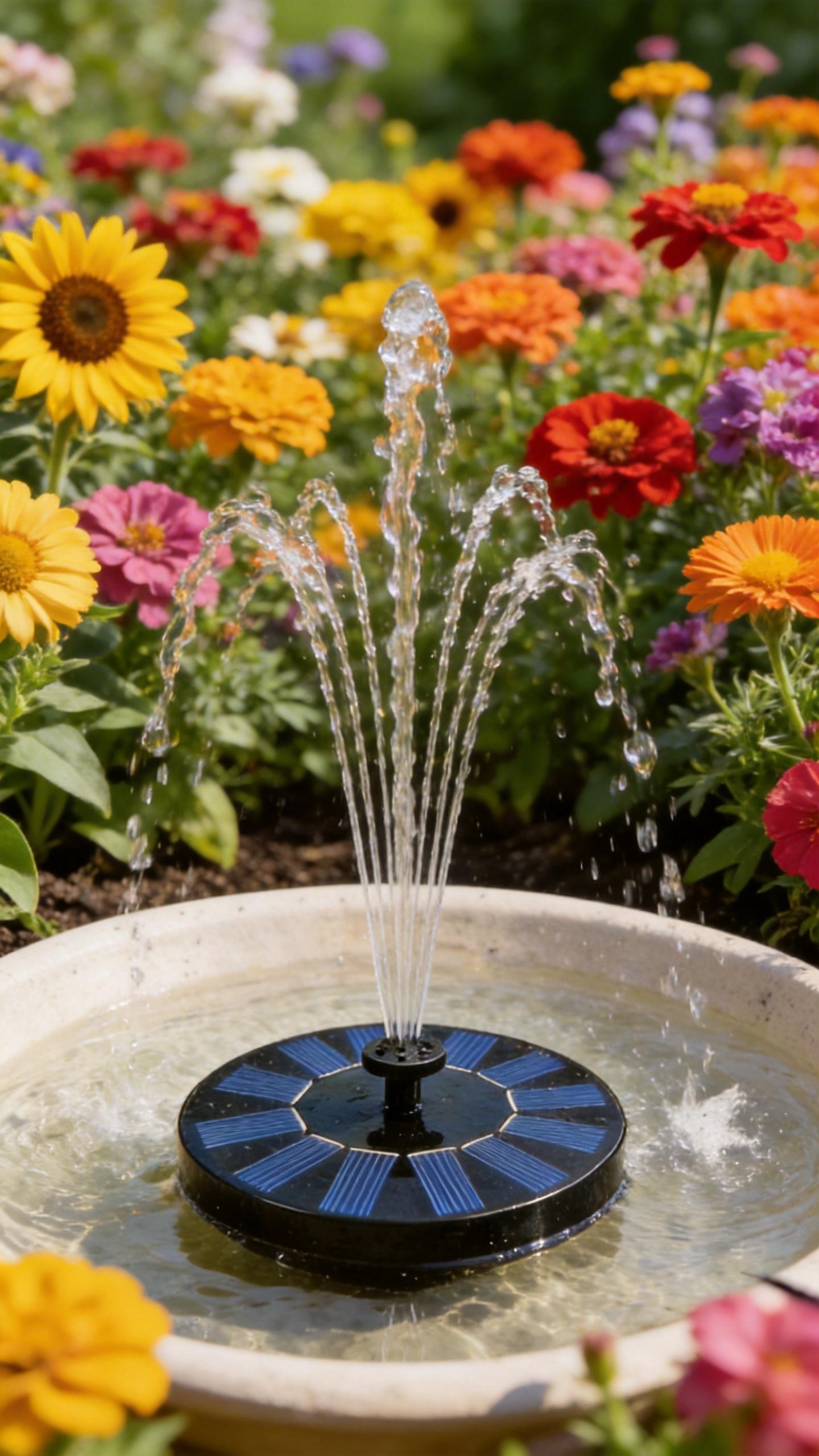 6.3 inches Solar Bird Bath Fountain with 6 Nozzles, Solar Fountain Pump for Bird Bath, Solar Powered Floating Water Fountain Pump for Bird Bath, Ponds, Garden, Fish Tank and Outdoor 16cm 6.3 inches Solar Bird Bath Fountain with 6 Nozzles, Solar Fountain Pump for Bird Bath, Solar Powered Floating Water Fountain Pump for Bird Bath, Ponds, Garden, Fish Tank and Outdoor 16cm