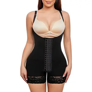 Women's Extra Strong Shaping Bodysuit – Tummy Control Bodice with Adjustable Straps and Supportive Steel Boning for Firm Body Shaping
