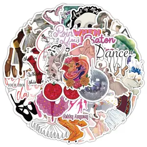 50 Dance Stickers for Backpacks, Pencil Cases, Keychains, Fun Party Favors, Decorative Accessories, Perfect Gift Idea