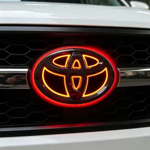 Suitable for 5D Toyota Crown, Corolla, Camry, Alphard, and Vios – LED Illuminated Front and Rear Emblems