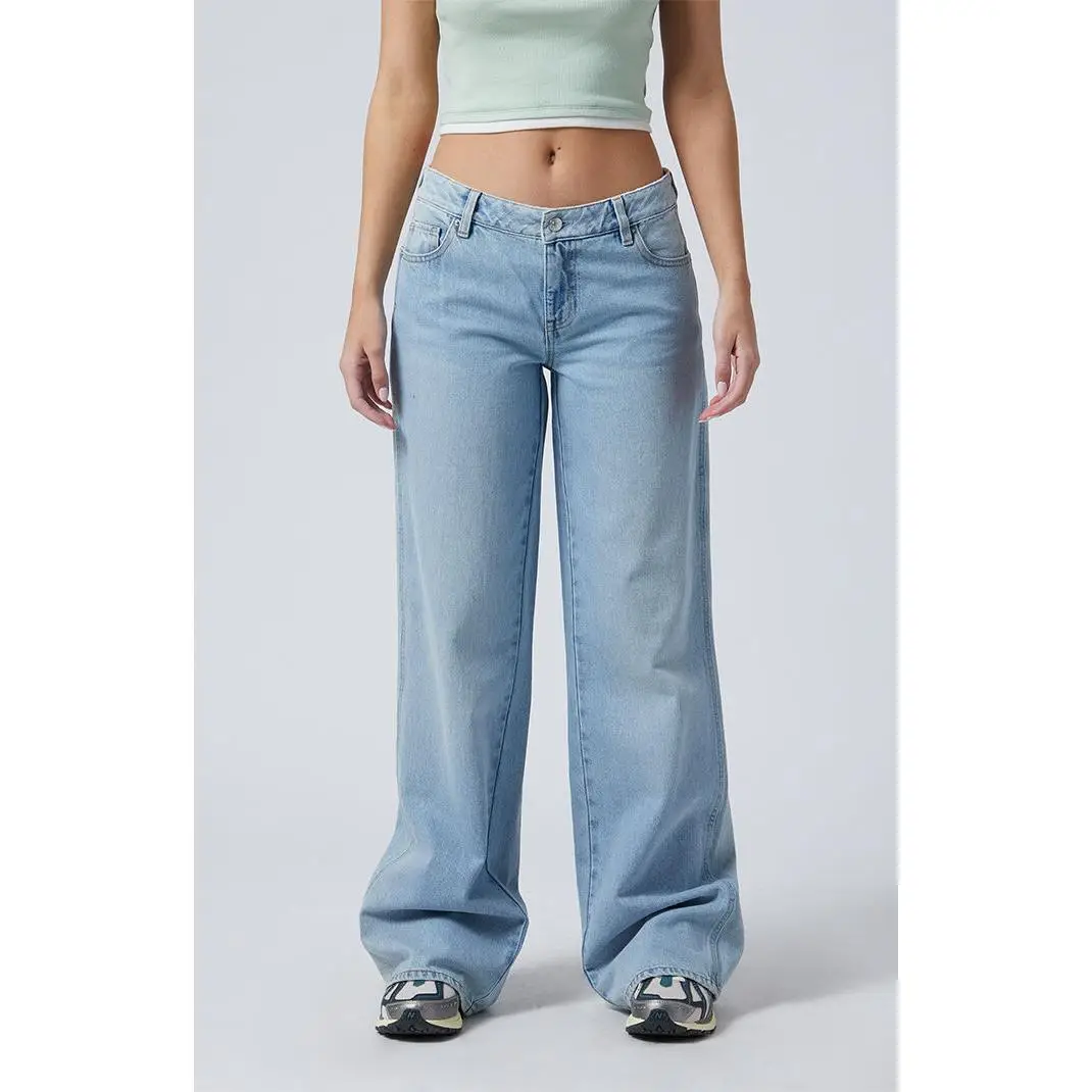 Pacsun Women's Casey Low Rise Baggy Jeans Indigo