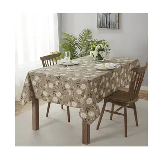 Hydrangea Tablecloth Summer Floral Fabric 60" x 84" - Soft and Elegant Design for Home Decor