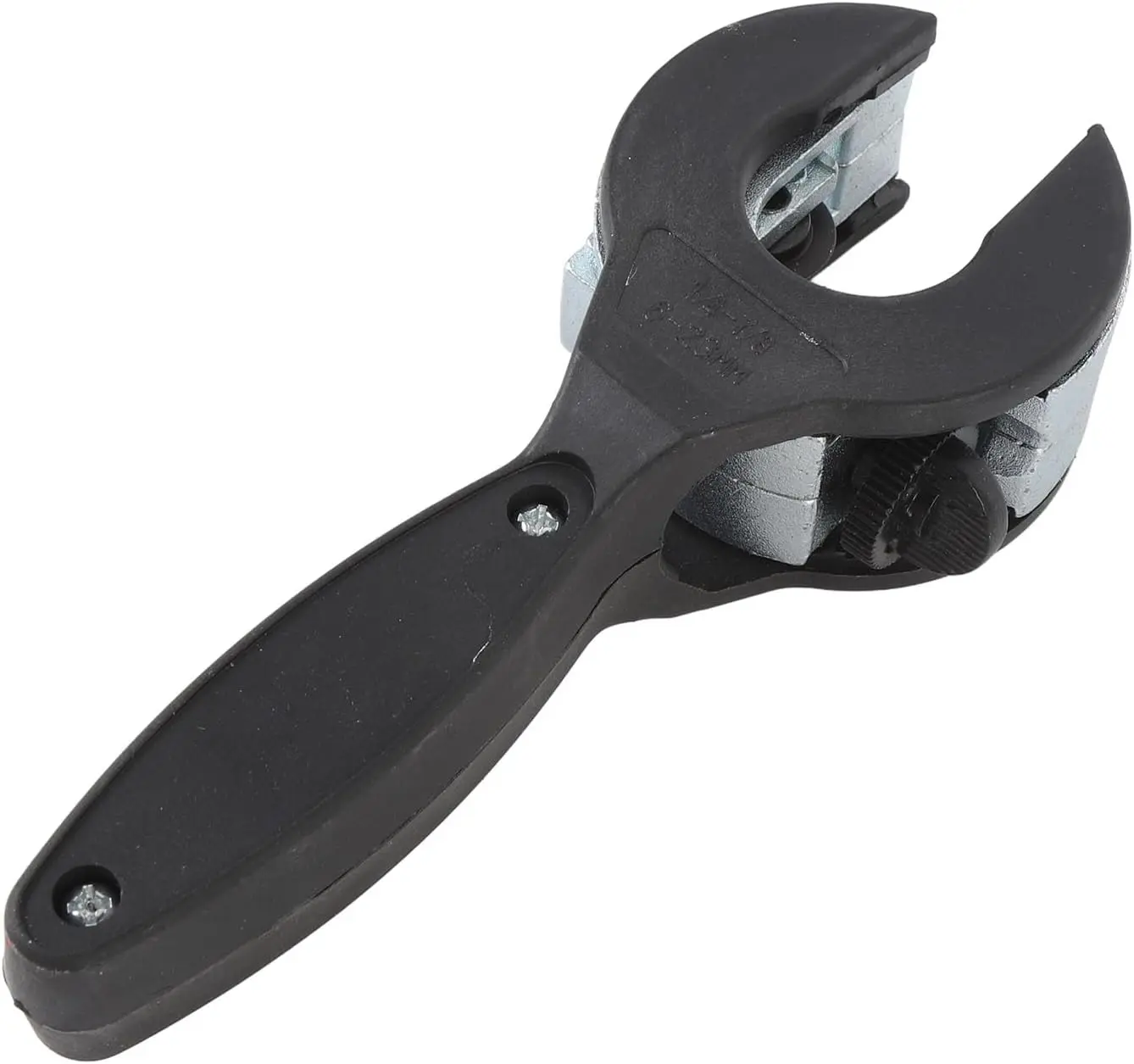 Ratchet Pipe Cutting Tool - 1-Hand Tool with Ergonomic Long Grip, Portable & Compact, 1/4 in to 1-1/8 in (8-29mm) Capacity, for Copper, Aluminum, PVC, PEX Pipes in Tight Spaces, Plumbing DIY Repairs, Ergonomic Design