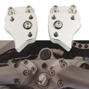 Motorcycle Handlebar Risers Compatible with Yamaha Fjr1300 2001-2005, Silver Color Lift Bracket Accessories for Enhanced Comfort