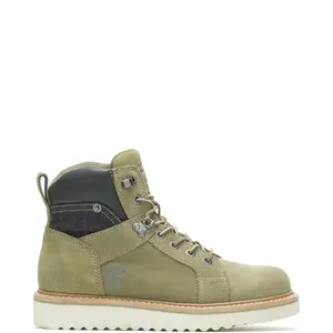 Wolverine Lucky Worker 6" W080079 Mens Green Leather Work & Safety Boots