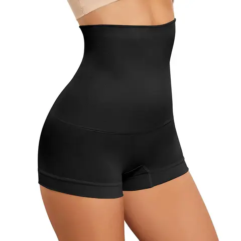 Women Tummy Control Shorts Compression Shapewear Boyshorts Shaping Underwear Slimming Control Slips w Anti-Slip Strips