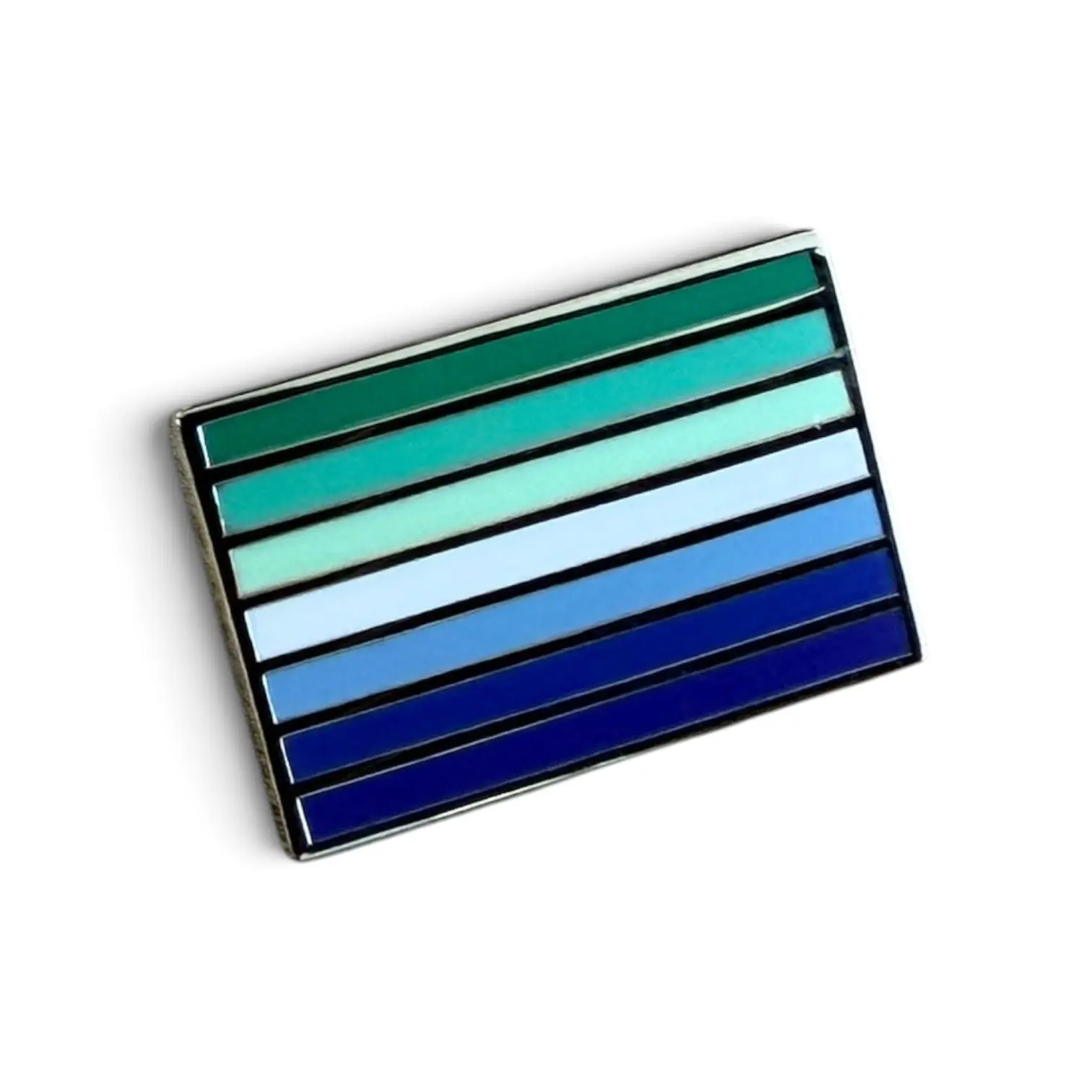 Small Gay Male Pride Flag Enamel Pin MLM, Subtle LGBTQ+ Pride Accessory Fashion Brooch, Suitable for Backpacks, Hats, Jackets, Purses, Lanyard