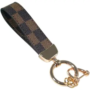 Leather Print Keychain ,Universal Keychain Leather Keychain, Car Keychain Car Metal Horseshoe Shape Keychain