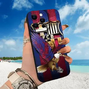 FCB Eagle & Shield Pattern TPU Phone Case Shockproof Anti-Fall Full Coverage Protective Cover For iPhone 17 Air 16 15 14 13 12 11 Pro Max Plus Colorful Personalized Design
