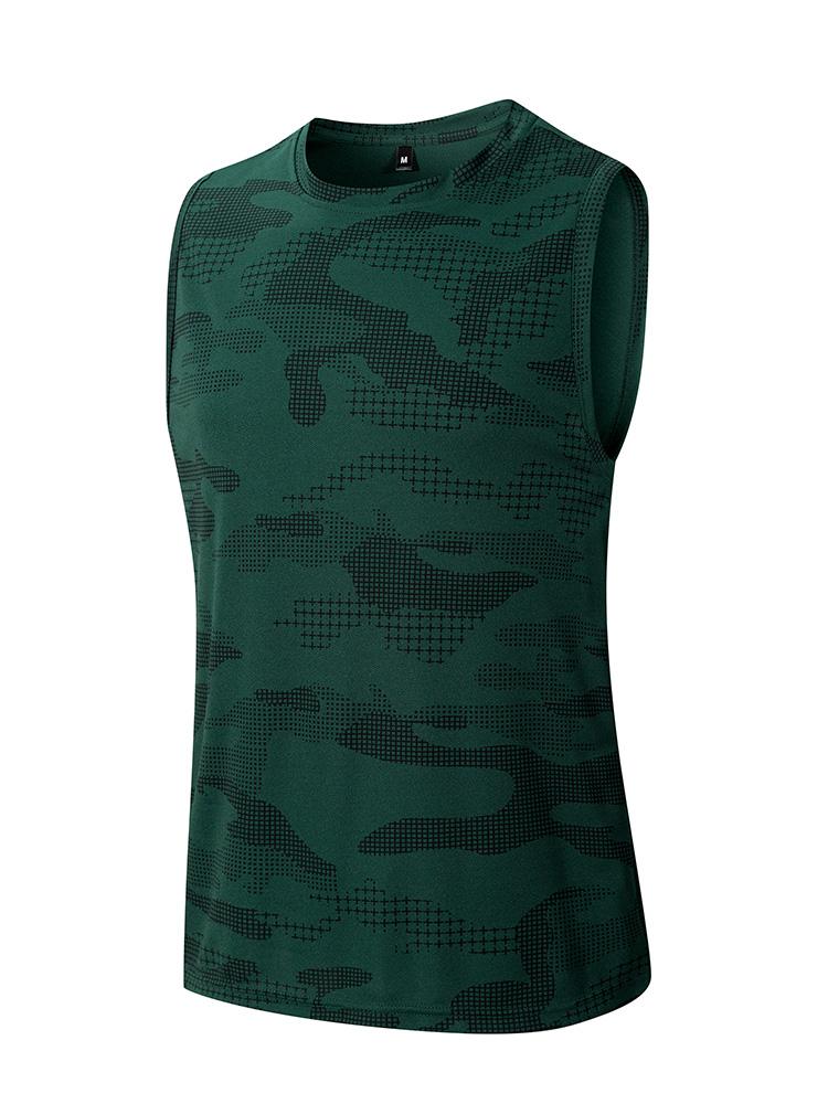 Cool Camouflage Tank Top Men's Cool Breathable Sleeveless Fitness Tank for Menswear Vests
