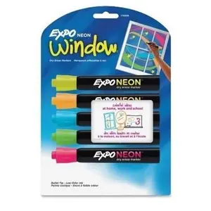 Expo Neon Dry Erase Markers (5 Colors) Expo Neon Dry Erase Markers (5 Colors)