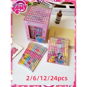 2/6/12/24-pack erasable gel pen. Smooth writing, easy to erase, quick-drying. Black tip writes smoothly and conveniently. Suitable for teenagers and adults to practice writing, as well as for meeting records. Essential office supplies.