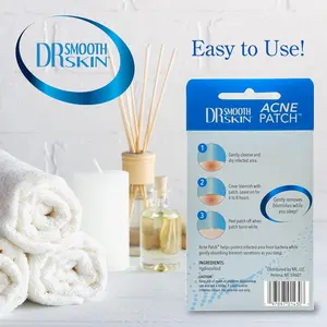 2 Pack - Dr Smooth Skin Acne Patch, 36 Hydrocolloid Patches, Blemish Remover, Acne Remover, 2 Size Patches 8mm, 12mm (2 Pack)