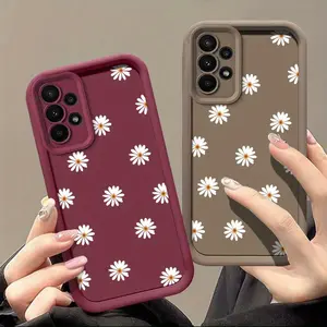 Phone case: Daisy Flowers Phone Case Suitable for Samsung Galaxy S26 S25 S24 S23 S22 S21 Fe Plus Ultra A13 A14 A15 A16 A17 A33 A34 A35 A36 A52 A53 A54 Note20 Soft TPU Shockproof Shell gift for women Full Coverage Protective Back Cover Casing