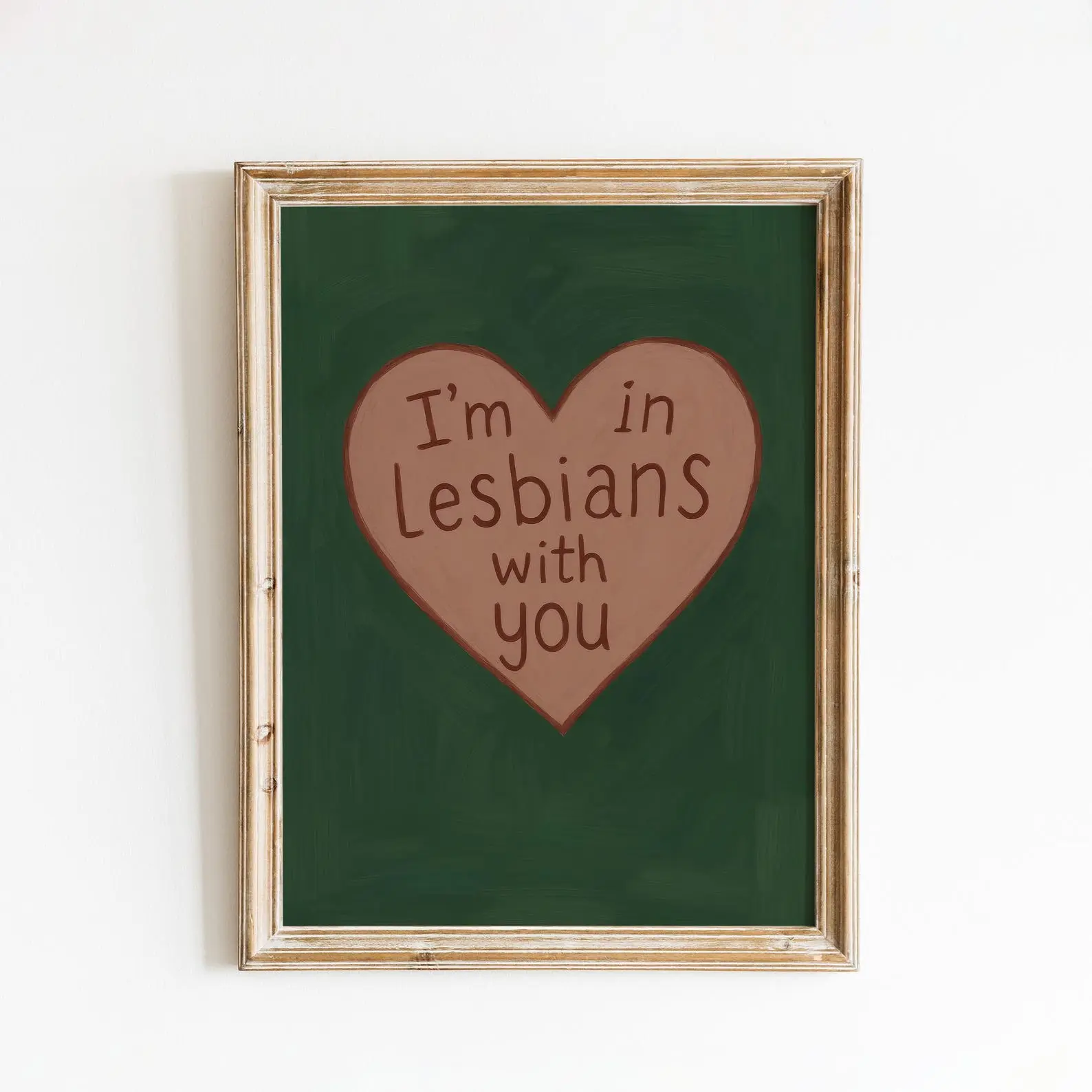 Queer Love Poster – Funny Lesbian Romance Wall Art