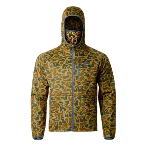 Outbound Hunting Hoodie - Lightweight Water-Resistant Jacket with Retractable Face Mask & Magnetic Kangaroo Pockets for the Outdoors