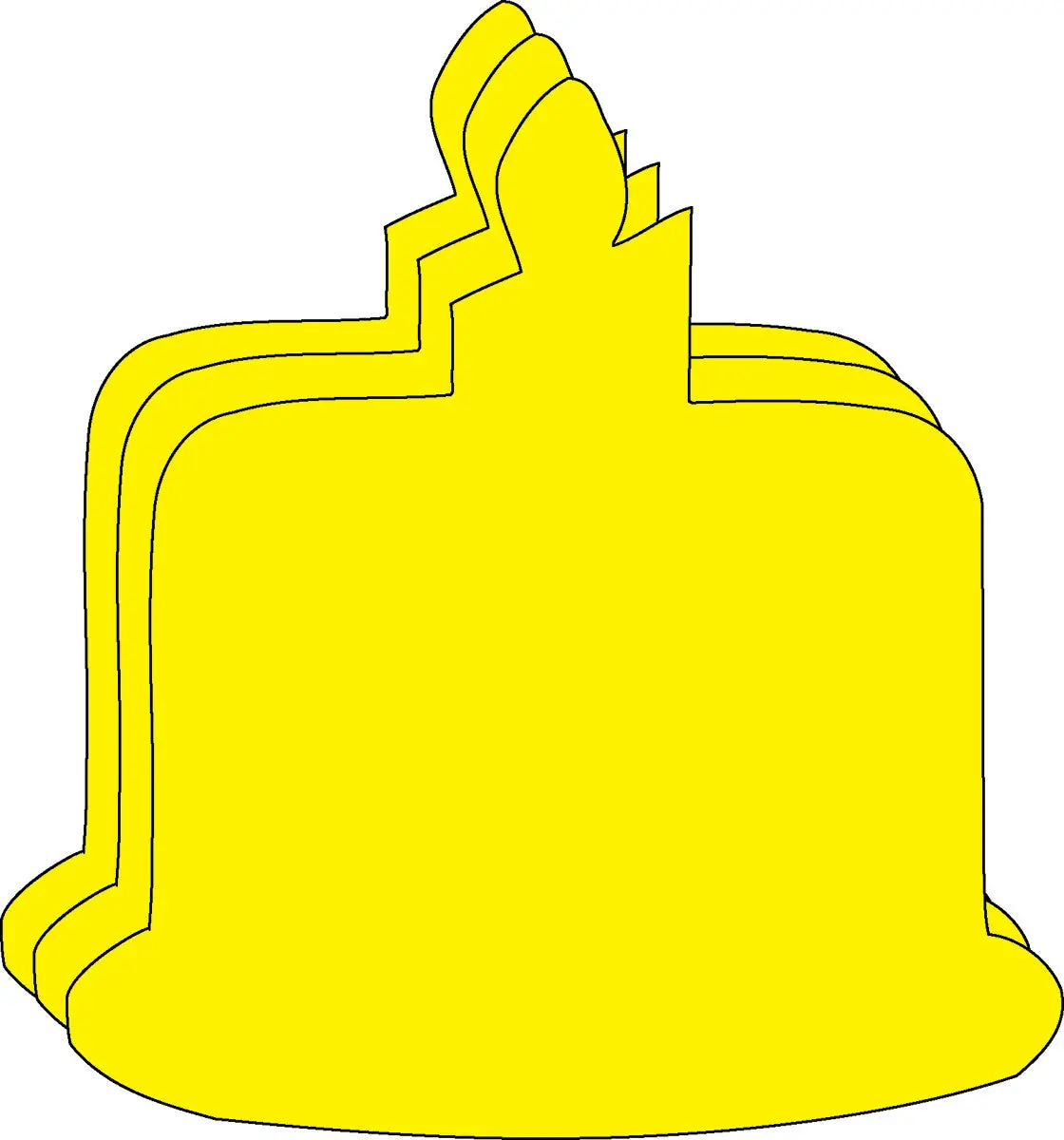 SHAPES ETC. Large Single-Color Creative Foam Cut-Outs - Birthday Cake Ornaments, Festive Party Cake Decor Supplies