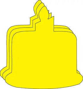 SHAPES ETC. Large Single Color Creative Foam Cut-Outs - Birthday Cake
