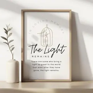 Vintage Funeral Favors Sign - Memorial Quotes Poster For Celebration Of Life Decor Decoration