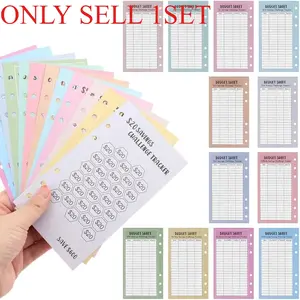 A6 Save Money Cost Saving Card 52 Weeks Save Challenge A6 Envelopes Card Paper Euros 30 Days Save Budget Planning Book