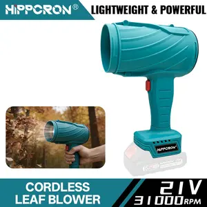 HIPPCRON Cordless Leaf Blower - 21V Electric Handheld Leaf Blower, Ergonomic Handle & Durable Design for Car, Home, Dust, Ice, Snow - Lightweight, Powerful, Portable, Versatile Cleaning Tool, Wireless Handheld Blower