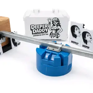 Deeper Daddy Overhead Box Depth Tool with 3 Settings for Flush Install, Perfect for 1, 2, or 3 Layers of Drywall, Fast and Repeatable Installs