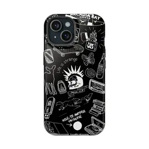 Life Is Strange Line Art Tough Phone Cases | Gaming Phone | Arcadia bay | This action will have consequences | Butterfly Rewind Suitable for iPhone 17-11 Pro Max/Plus and  Samsung Galaxy S23-25