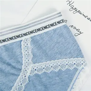 Cotton Lace Trim Comfort Panty – Soft Everyday Underwear  Panty de Algodón con Detalle de Encaje – Cómodo para Uso Diario