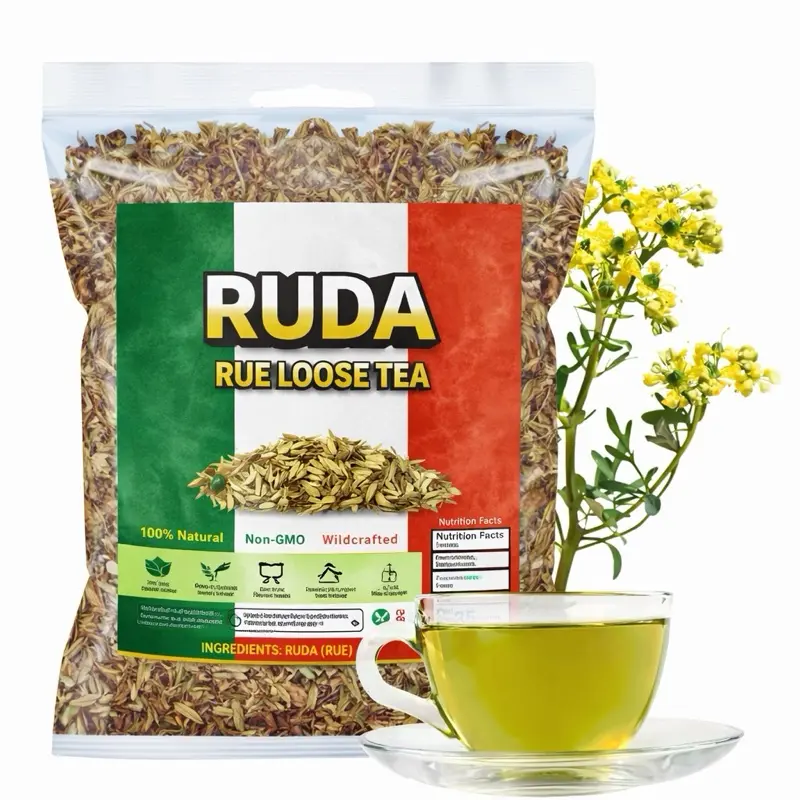 5oz Ruda Seca Té – Rue Dried Herbs Tea – – Ruta Graveolens Loose Leaf – Traditional Herbal Infusion – 100% Natural, Wildcrafted, Vegan, Non-GMO –