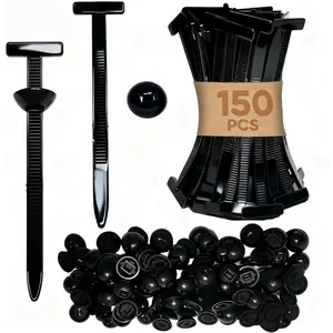 150 count Zip Ties,  Ties, Nylon Universal  Tie Buckle, Heavy Duty Self-Locking Zip Ties, With Pin And Button,  Fastener For Automotive Maintenance