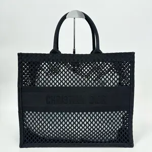 Pre-owned Dior Pre Loved Mesh Book Tote Handbag 41cm Base Width Style 22975241