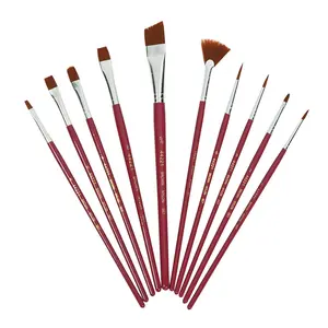Plaid<sup>®</sup> Brown Nylon Paintbrushes - 10 Pc.