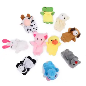 Cartoon Hand Puppets & Finger Puppets| Soft Plush Soothing Toys for Baby & Toddler Storytelling and Early Education