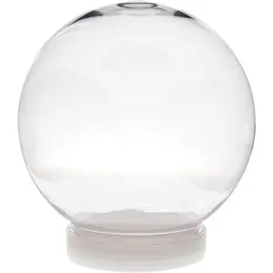 5 Inch (130mm) DIY Snow Globe Water Globe - Clear Plastic with Screw Off Cap |  for DIY Crafts and Customization