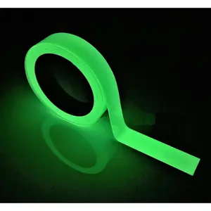 Glow in The Dark Tape - 33 FT X 0.5 Inch Luminous Photoluminescent/Luminescent  Roll Safety Egress Markers Stairs, Walls, Steps, Exit Sign. Glowing Pro Theatre Stage Floor