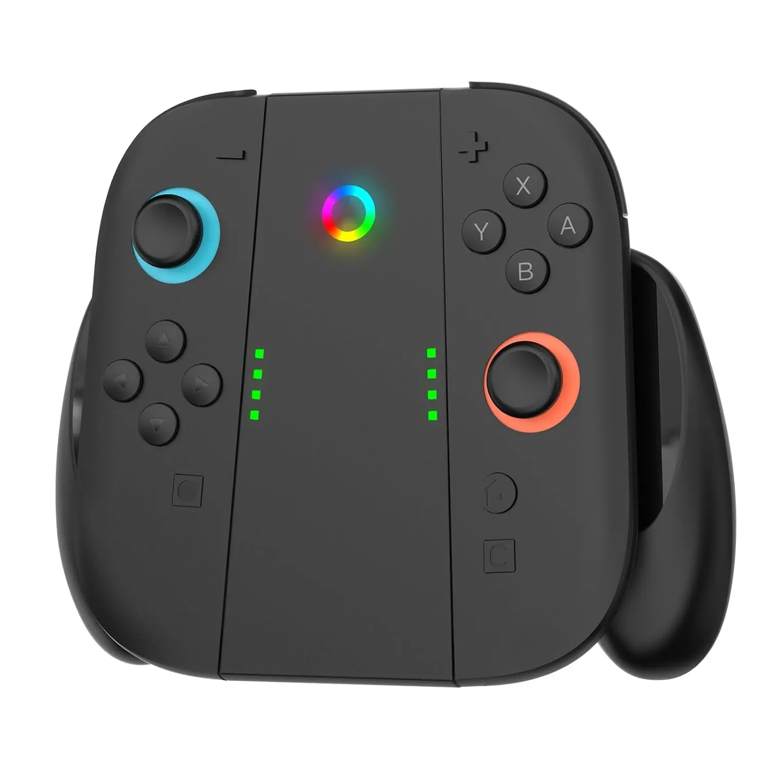 Joycon Charger Grip for Switch 2 Accessories, Switch 2 Joy Con Controller Comfort Charging Grips with LED Indicator,Play While Charging joystick thumbstick