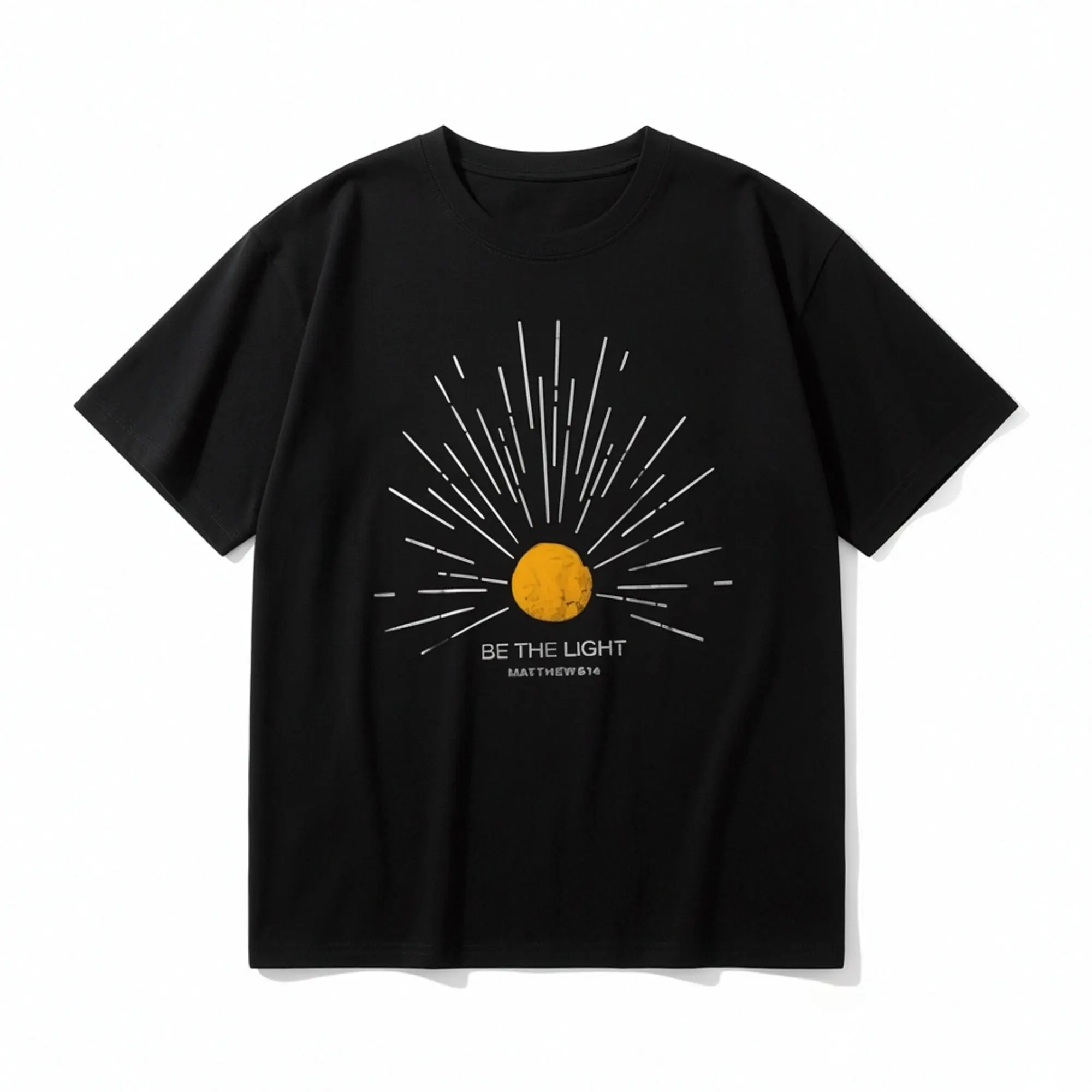 Be The Light Mathew  Vintage Bible Verse Christian Celestial Tshirt, Boho Shirt, Sun Shirt, Inspirational Gift T-Shirt For Men And Women