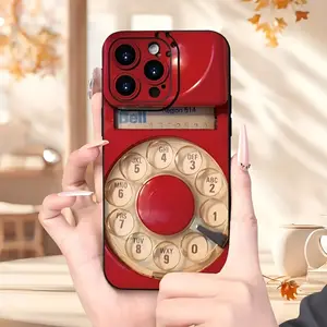 Vintage Phone: Angel Eye Full Coverage Case for Apple Series iPhone 14 Pro, Apple 13 Protective Case, 11/12 Compatible with iPhone 15 Plus Case, 14 Pro Max Apple 13 Protective Case, 12 Compatible with Apple 14 Case, Protective Case 13 Soft Case, 12 Apple