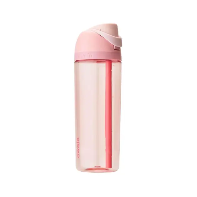 Owala FreeSip Clear Tritan Plastic Water Bottle 25oz – Lightweight Reusable Bottle with Leak-Resistant Lid, Clear Water Bottle for School, Gym, Work & Travel