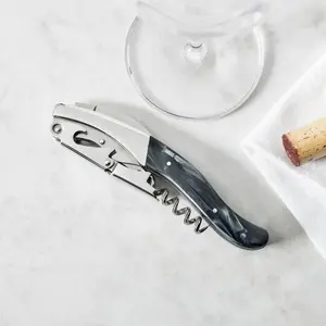 Faux Horn Double Hinged Executive Corkscrew